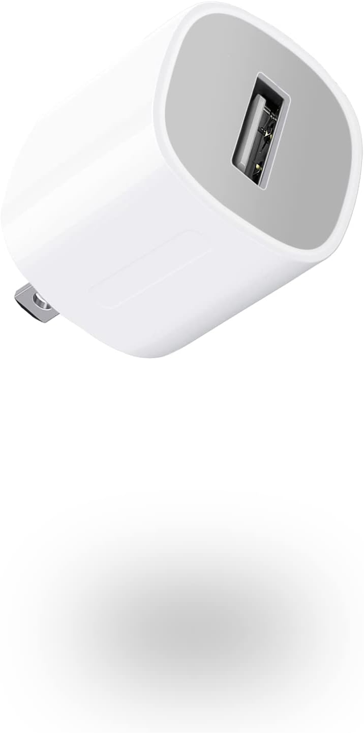 USB Wall Charger,Small Iphone Charger Box,Travel Plug Cube 5W Power Adapter for Iphone SE 2020/12 Pro Max/11 Pro Max/Xr/X/8 Plus/7/6S/6S/6/5,Galaxy S7/S6/S5 Edge,Lg,Htc,Huawei,Moto,Kindle