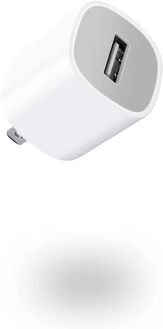 USB Wall Charger,Small Iphone Charger Box,Travel Plug Cube 5W Power Adapter for Iphone SE 2020/12 Pro Max/11 Pro Max/Xr/X/8 Plus/7/6S/6S/6/5,Galaxy S7/S6/S5 Edge,Lg,Htc,Huawei,Moto,Kindle